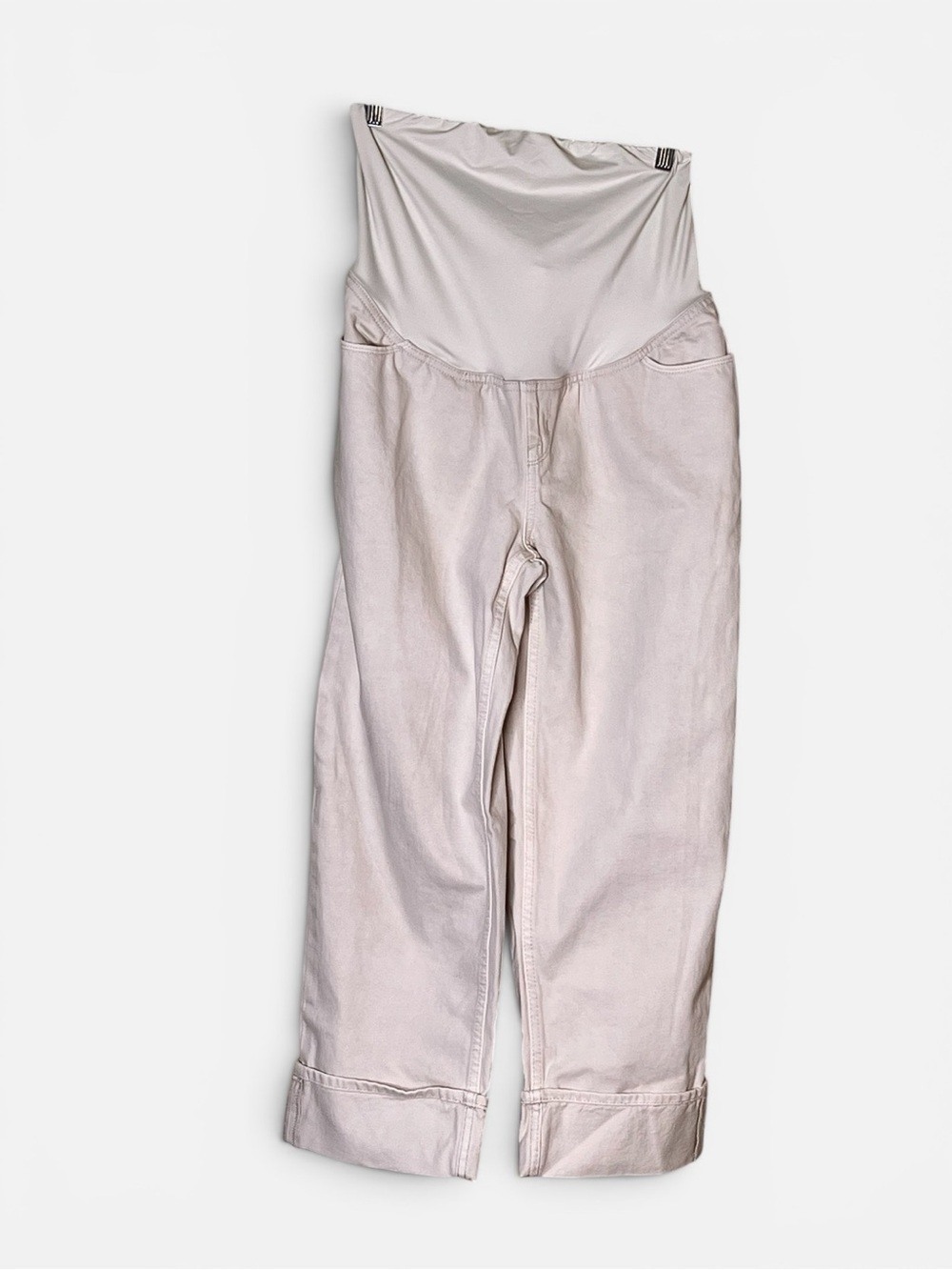 Isabel Maternity by Ingrid & Isabel Vintage Straight Cropped Maternity Pants 6